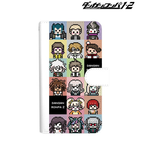 『ダンガンロンパ1・2 Reload』ドット絵モチーフ手帳型スマホケース ver.B